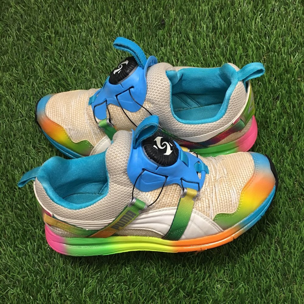 Puma Solange Girls of Blaze Disc sz 7 rainbow